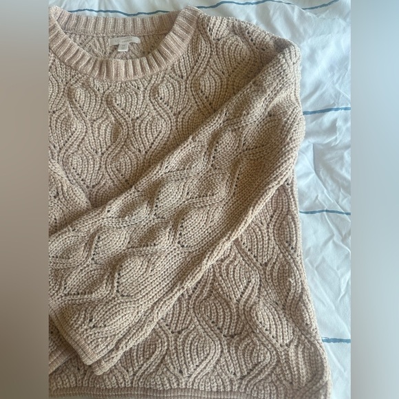 Lauren Conrad Chenille Light Pink Bell Sleeve Sweater - Picture 6 of 8